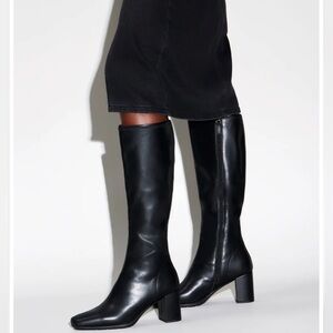 AEROSOLES Black Heeled Boots